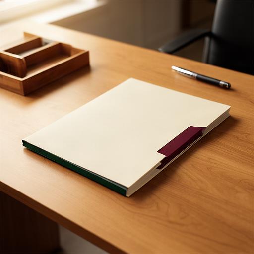 Datenschutzordner mit aktuellem Änderungsvermerk auf einem aufgeräumten Bürotisch